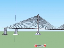 上海长江大桥的模型