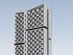 宿舍塔楼模型
