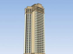 三个SU模型-新古典住宅高层