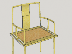用草图做了一把新中式的椅子
