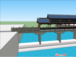 古建廊桥模型分享