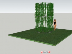 3D爬藤植物