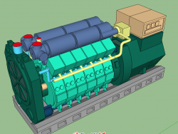 内燃发电机模型