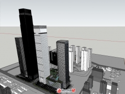 办公楼超高层模型