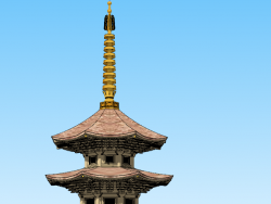 分享安楽寺(上田市)八角三重塔 模型