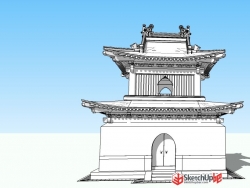 北京某钟楼模型