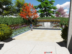 美式庭院模型效果图