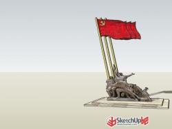 红色旅游-红军雕塑小品