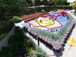 自己原创北京某某体育公园景观设计，新人求吧友多...