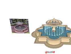 100M水景     喷泉  欧式水钵