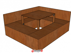 分享一个可以升降小桌子的详细的榻榻米设计
