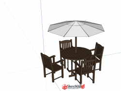 太阳伞和椅子