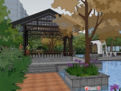 新中式小区景观设计方案，求红宝石打赏