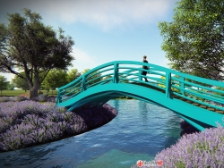自建的景观桥