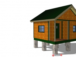 小木屋模型