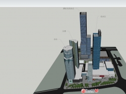 上海静安嘉里中心精细模型（KPF）