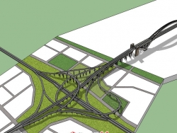 上海南北高架立交及卢浦大桥模型
