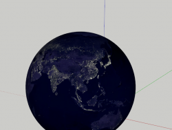 地球模型 白天+夜晚