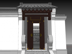 中式别墅设计——超精细古建模型