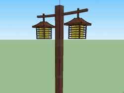 乡村灯柱