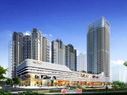 深圳中洲中央公园商业综合建筑SU模型下载