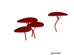 现代景观小品红蘑菇SU模型下载