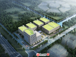 省重点医药产业园建筑规划设计SU模型下载