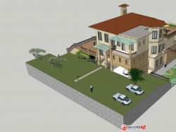 自己建的一个别墅模型