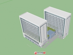 建的一个医院建筑造型，欢迎批评指正