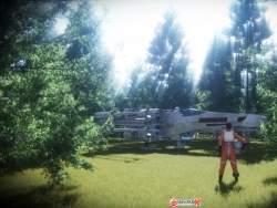 STARWARS星球大战X-wing战斗机&飞行员场景渲染