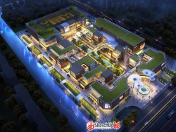 香溪花园商业综合体建筑设计SU模型下载