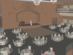 宴会厅室内空间SU模型