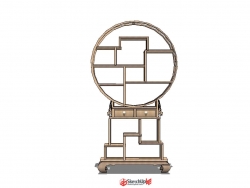 中式家具-格栅合集-三维SU模型下载