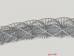 新加坡螺旋桥SU模型下载
