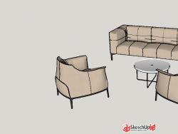 沙发桌子户外家具茶几椅子凳子SU模型下载