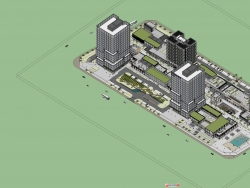 广州金茂湾建筑设计动画SU模型分享