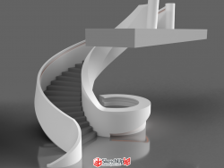 建筑构件楼梯模型
