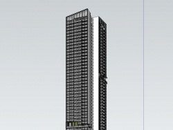 超高层住宅-精细模型
