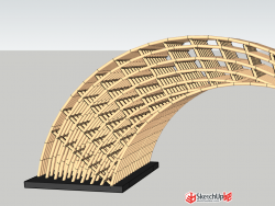 景观竹桥模型分享