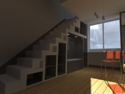 4×4挑高房间自建模型及其渲染