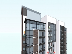 分享一个相当棒的现代风格住宅公寓设计模型