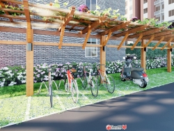 生态自行车单车棚