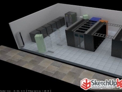 sketchup表现的商业数据中心建模和效果图系列02