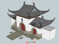 中国古代建筑模型