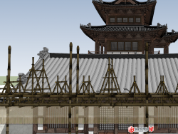 中式古典建筑SU模型