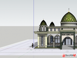 清真寺SU模型分享