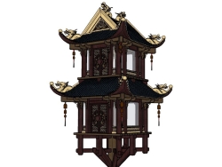 中式古建筑灯笼