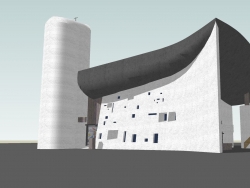 朗香教堂 sketchup模型