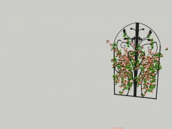 自己做的景观庭院需要用的铁艺花架一枚 希望可以帮到大家