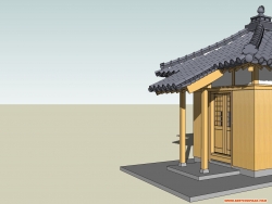 分享一个神龛小庙的模型